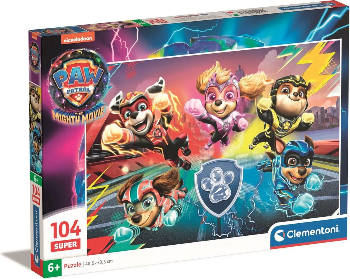 Clementoni Paw Patrol Puzzel 104 Stuks - Multikleur