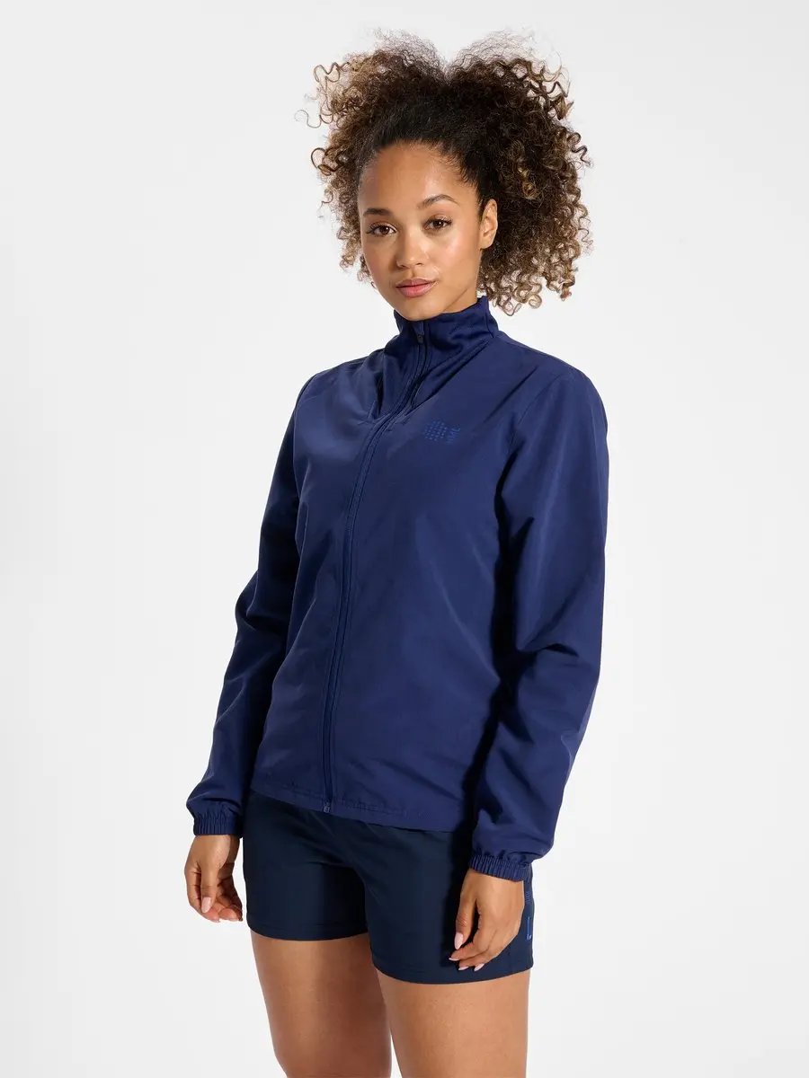 Hummel Hmlcourt Woven Jacket Woman 219156 Dames Trainingsjack - L - Blauw