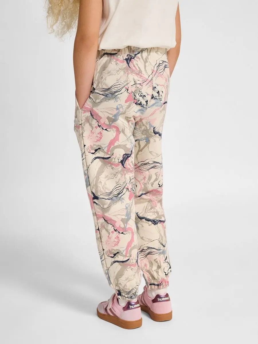 Hummel HMLJR Loose AOP Adj Waist Pants - Zilverberk - afbeelding 6 van 6