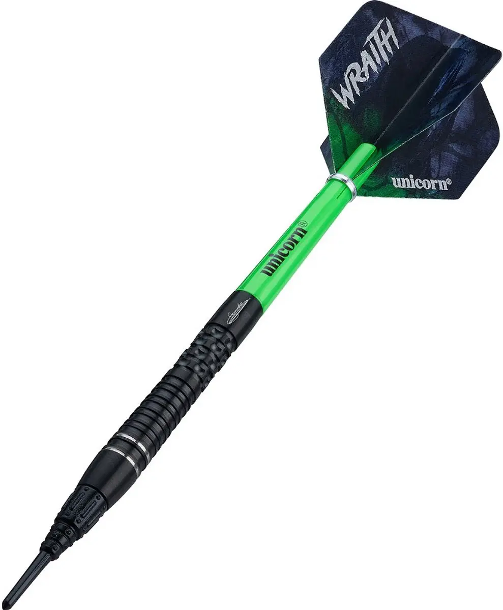 Unicorn Wraith Gary Anderson Phase 6 Darts 90% - 3 Stuks - Groen/Zwart - afbeelding 6 van 6