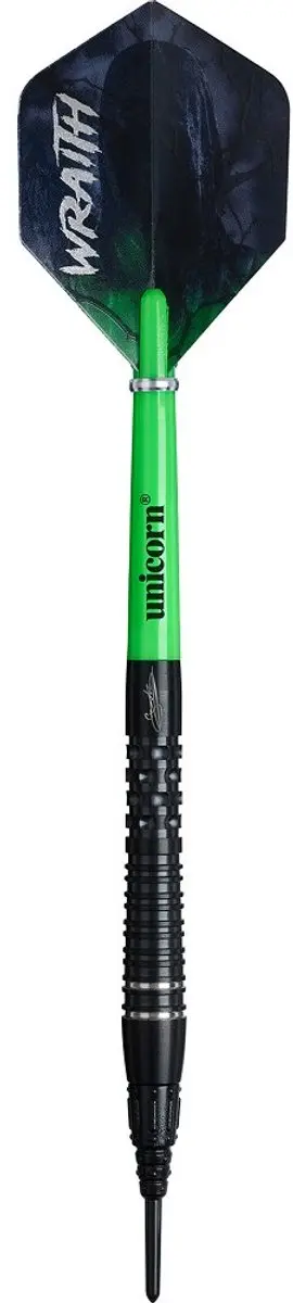Unicorn Wraith Gary Anderson Phase 6 Darts 90% - 3 Stuks - Groen/Zwart