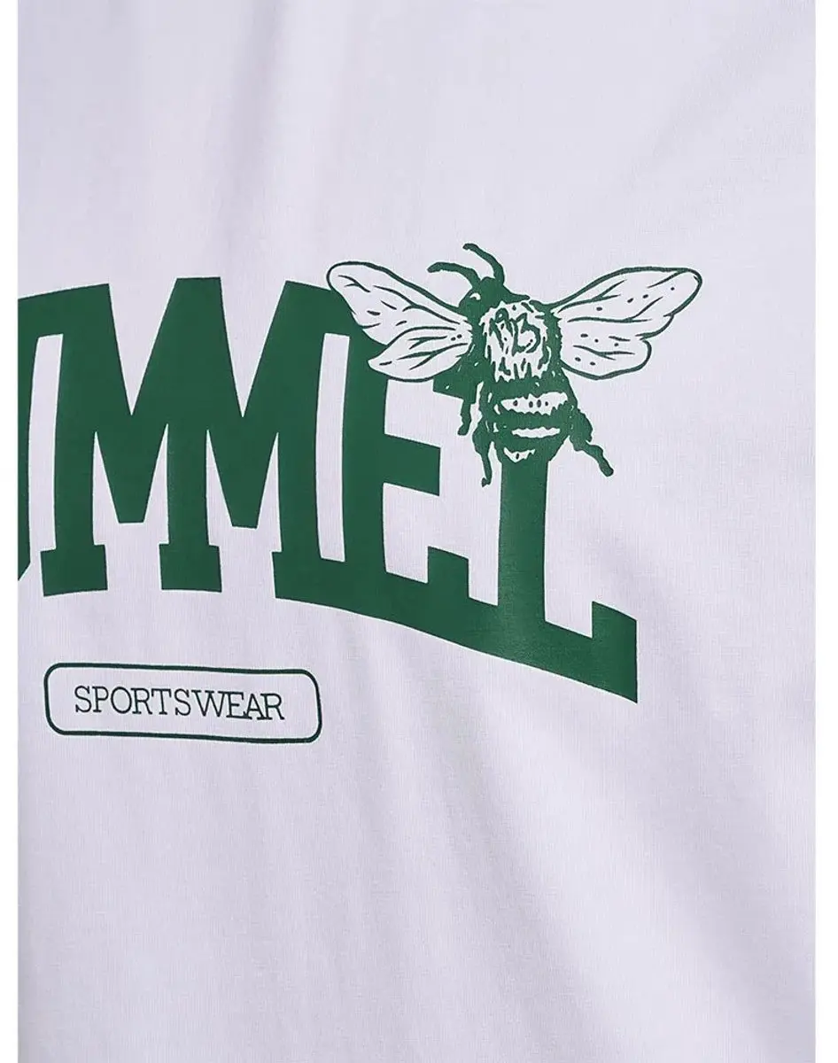 Hummel Loose University Bee T-shirt - Wit L