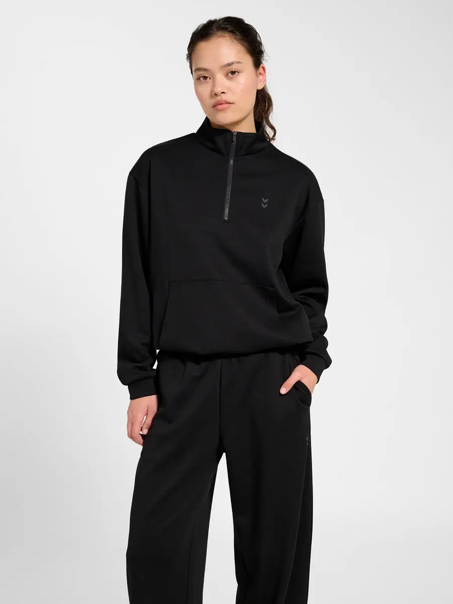 Hummel HMLYOGA Soft Halfzip Jacket - XL - Zwart