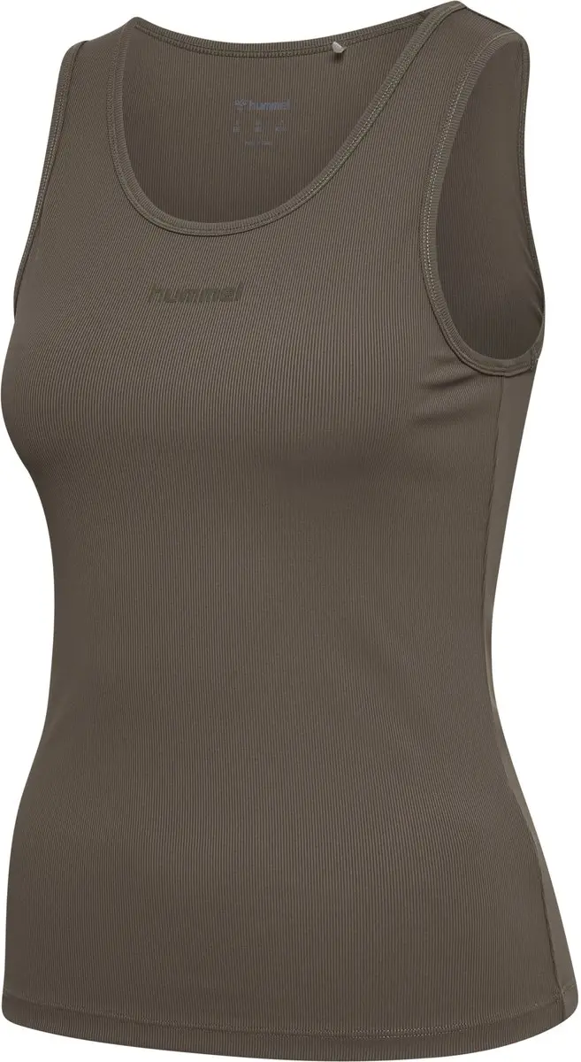 Hummel HMLPRIMA RIB Tanktop - Major Brown
