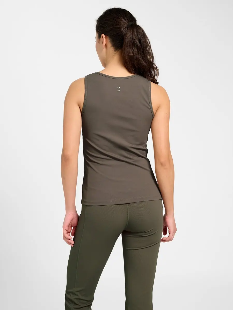 Hummel HMLPRIMA RIB Tanktop - Major Brown - afbeelding 6 van 6