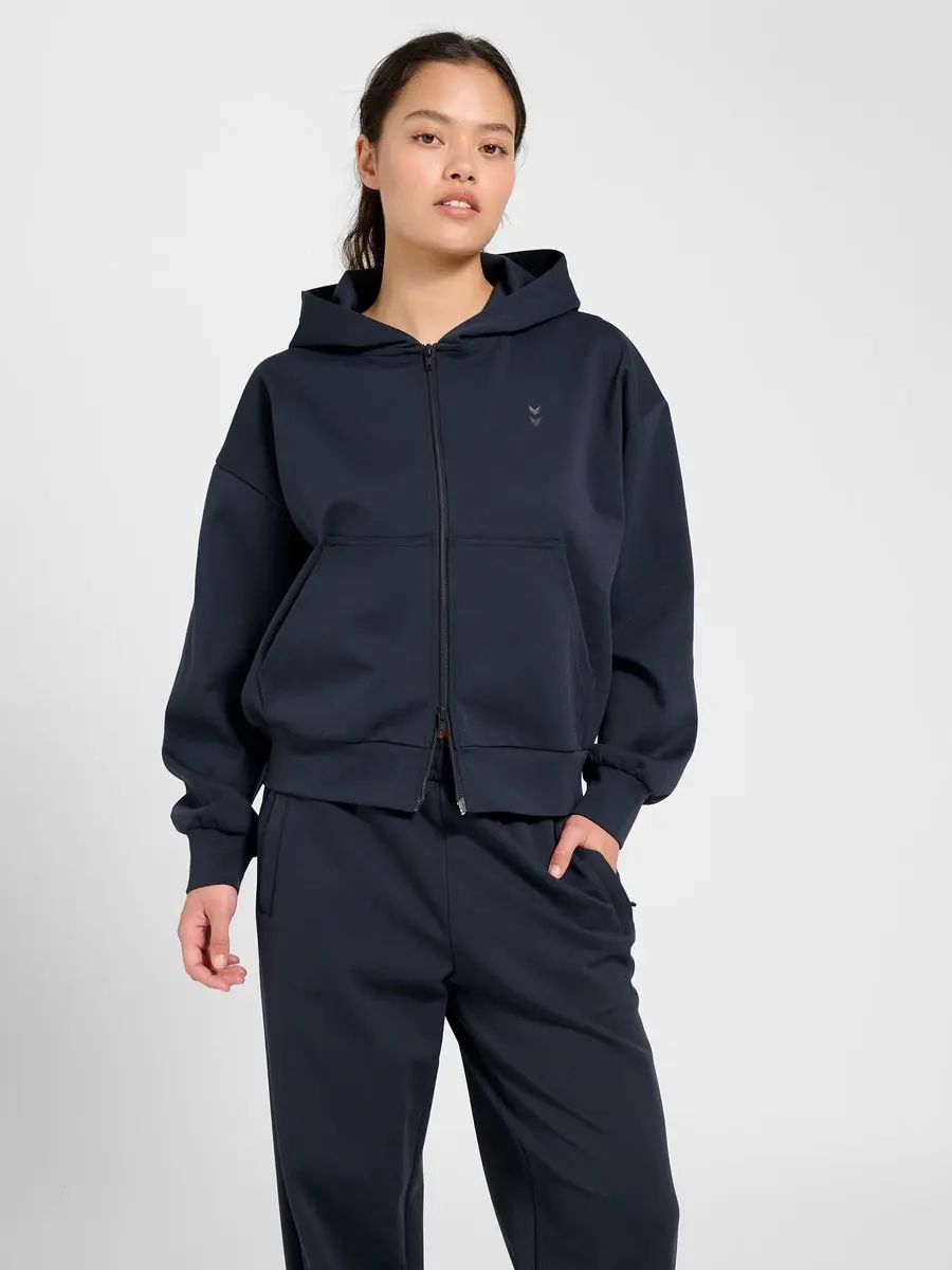Hummel HML Defender W Zip Hoodie - M - Ebony