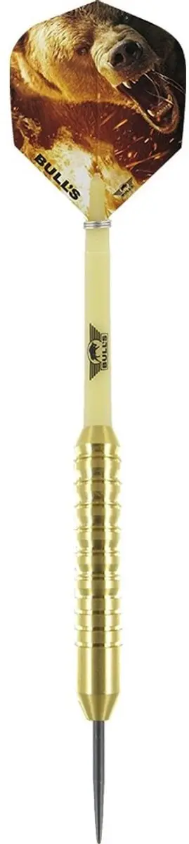 Bull's Brass Bear Dartpijlen 22g - Goud - 3 Stuks