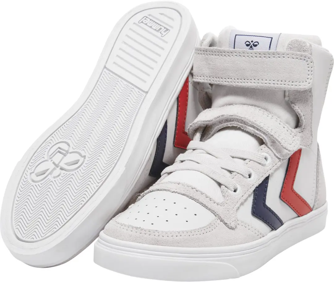 Hummel Slimmer Stadil Leather High Jr - Wit