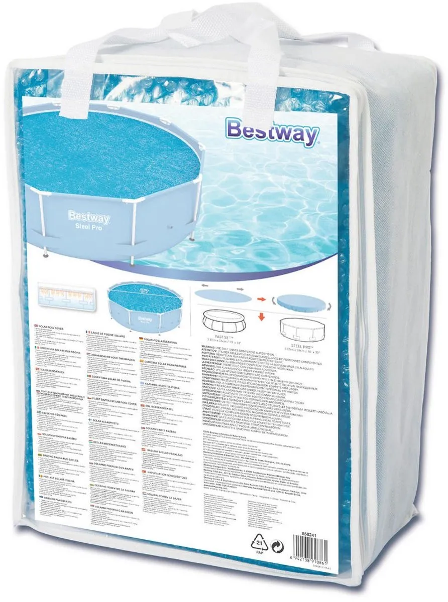 Bestway Solar Afdekzeil Zwembad 305cm - Blauw