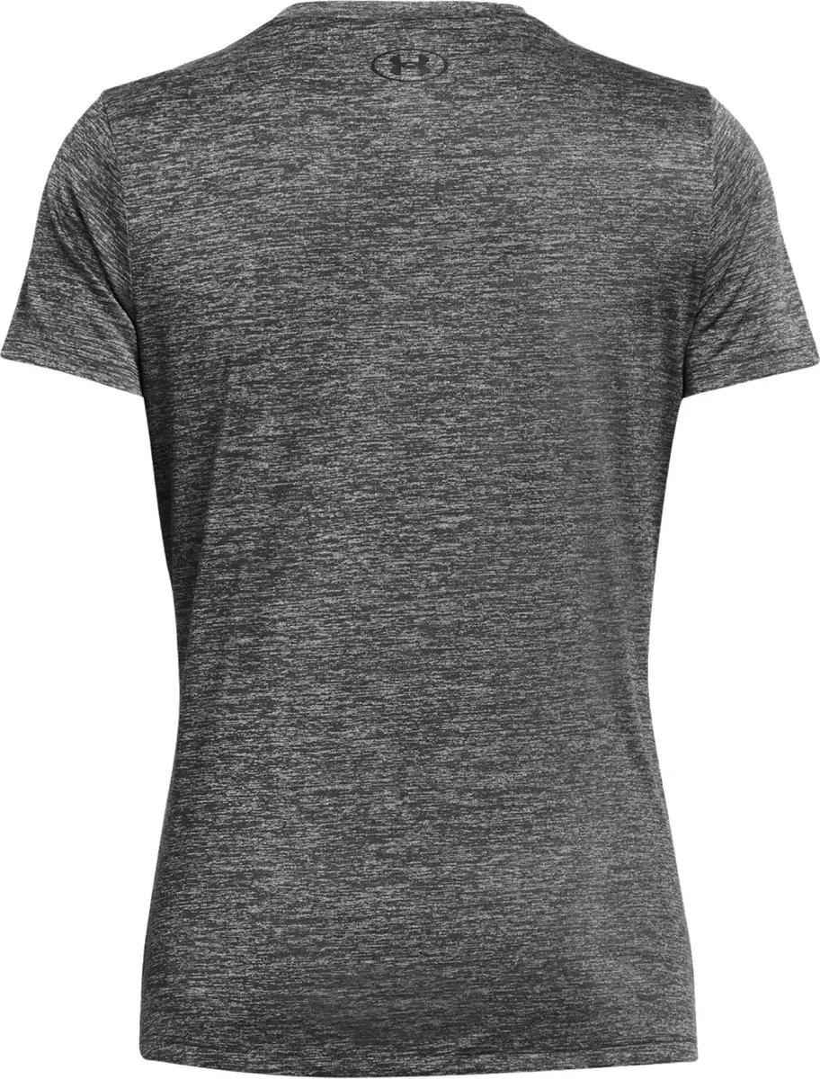 Under Armour Tech Twist V-Neck Sportshirt Dames - Grijs L