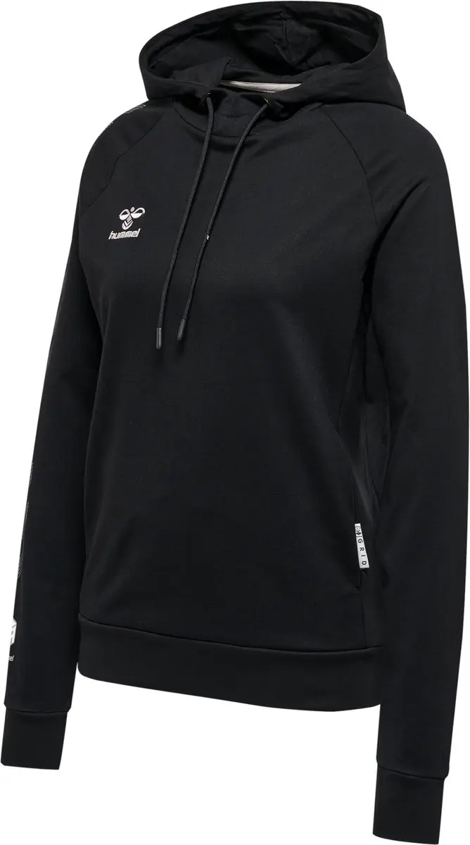 Hummel Move Grid Cotton Hoodie Dames - Zwart XS - afbeelding 6 van 6