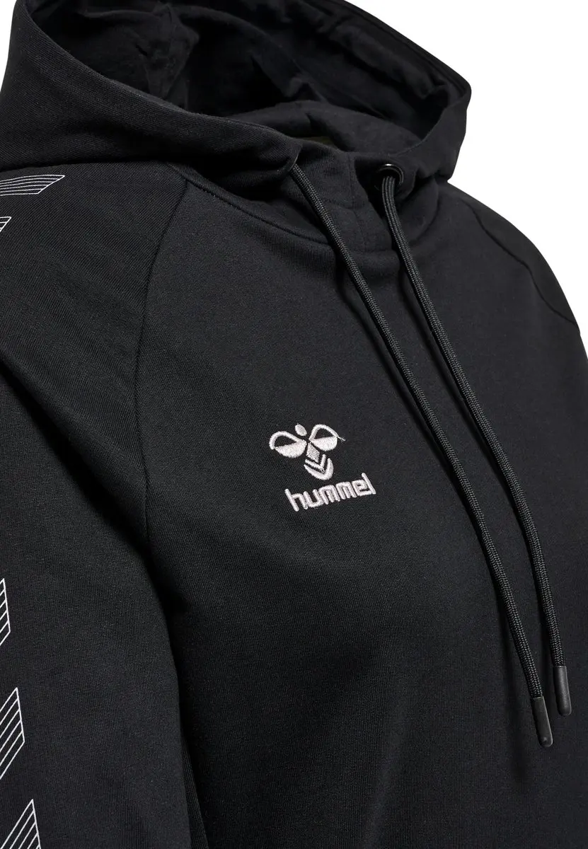 Hummel Move Grid Cotton Hoodie Dames - Zwart XS