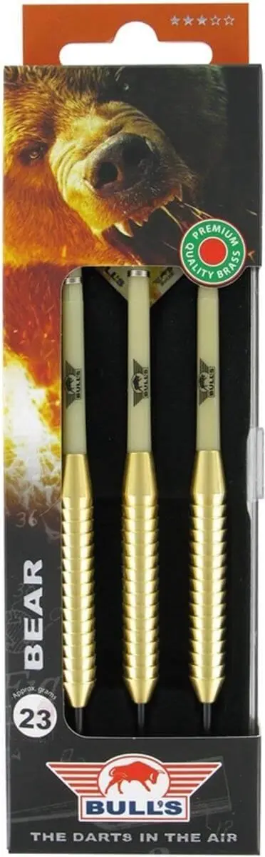 Bull's Bear Brass Dartpijlen 23g - 3 Stuks - Goud