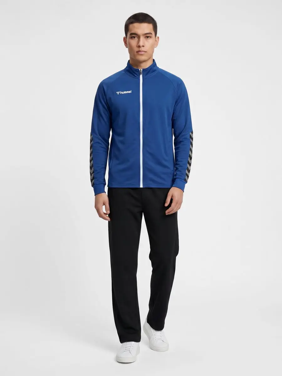 Hummel Authentic Poly Zip Jacket - True Blue - S