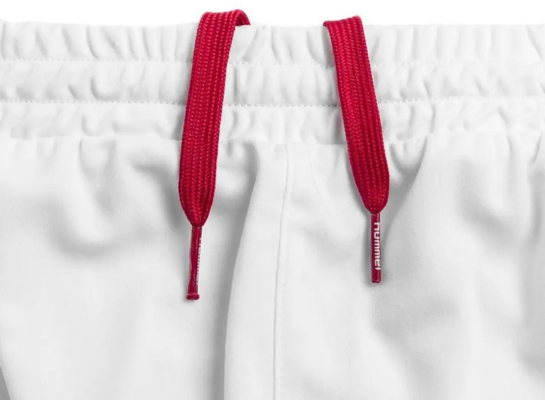 Hummel Korte Woning Denemarken Sportshort 220454 - 2XL - Wit/Tango Rood