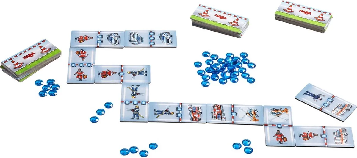 Haba Domino In Actie - Klassiek spel voor 2-6 spelers - Vanaf 3 jaar
