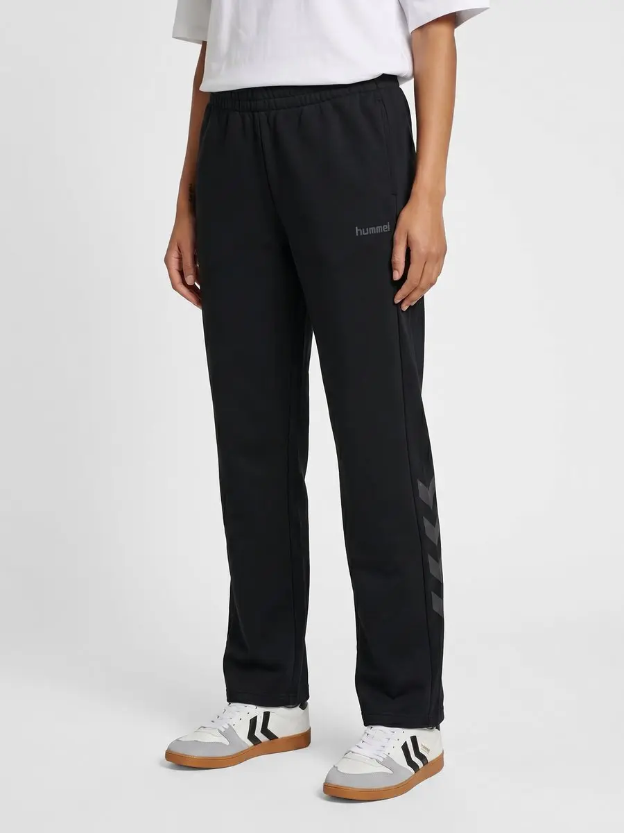 Hummel HMLKEEPER Chevron W Wide Sweatpant - L - Zwart