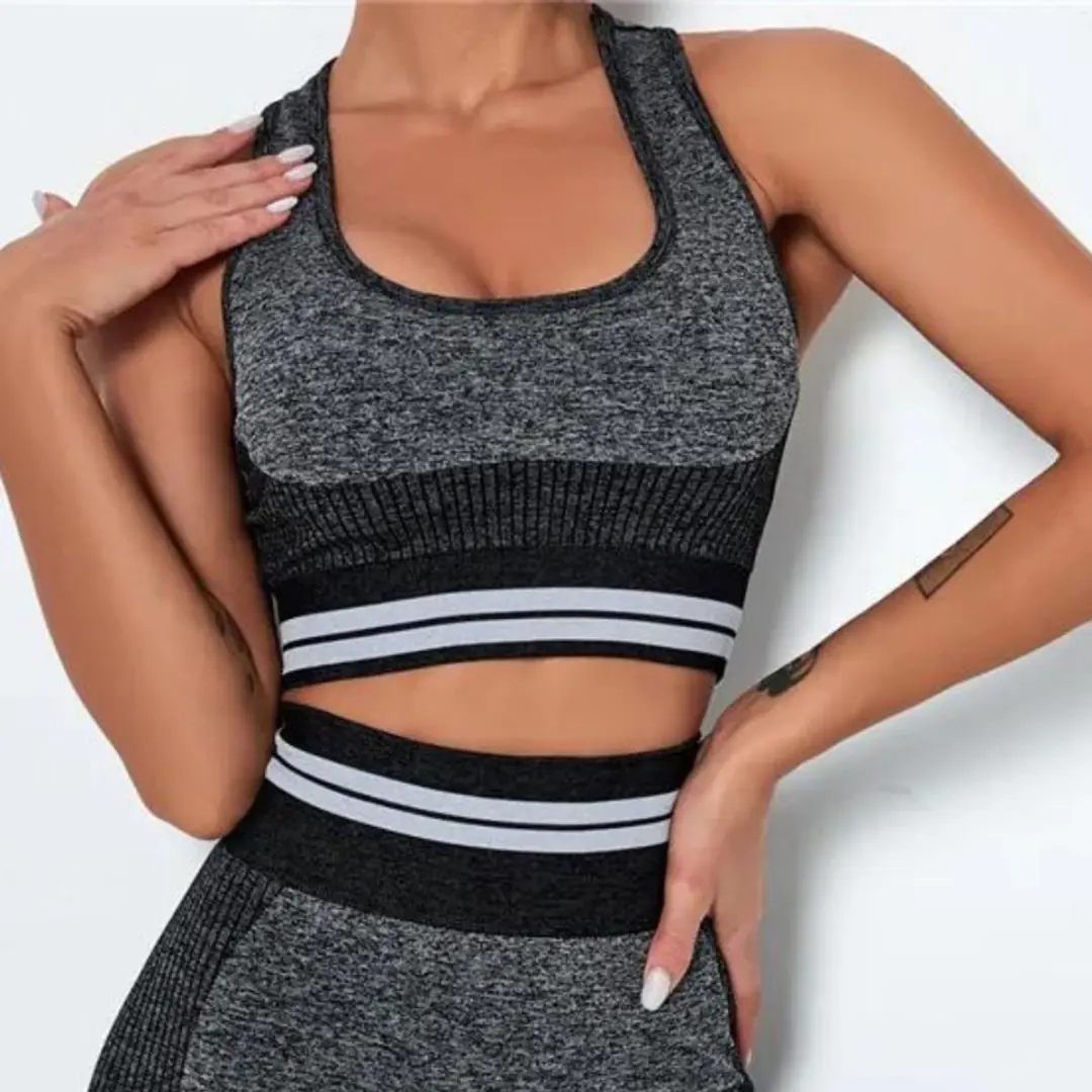 Sapphire Sportkledingset Joga Top & Short XS - Donkergrijs