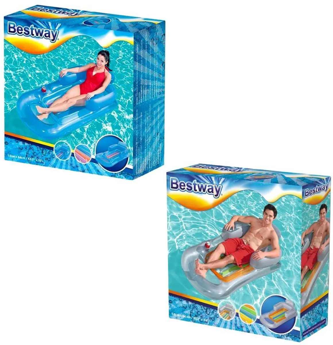 Bestway Lounge Ligbed - Blauw