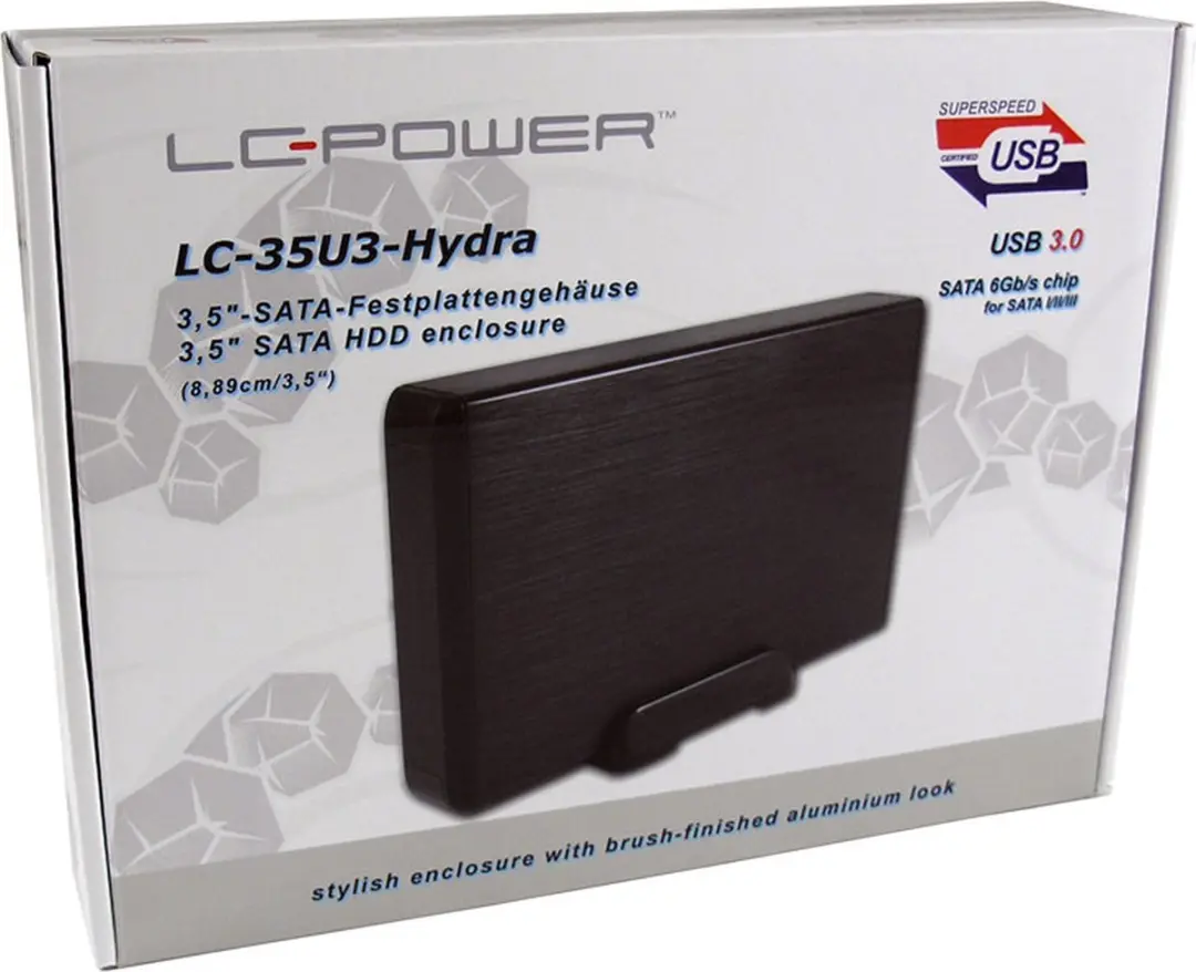 LC Power LC-35U3-HYDRA Externe Behuizing 3.5 inch - Zwart