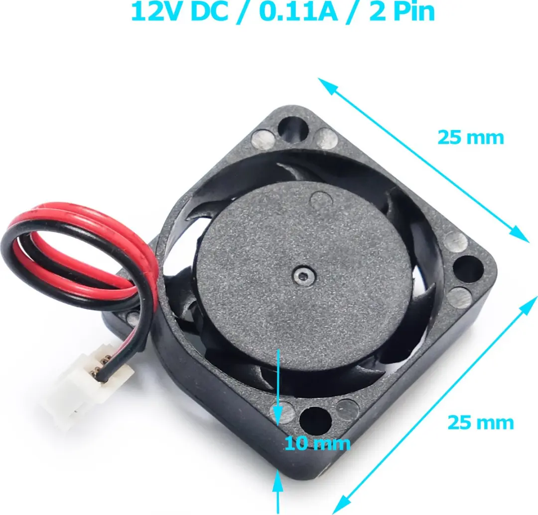 LC Power T&T 2510M12C Koelventilator 25x25x10mm