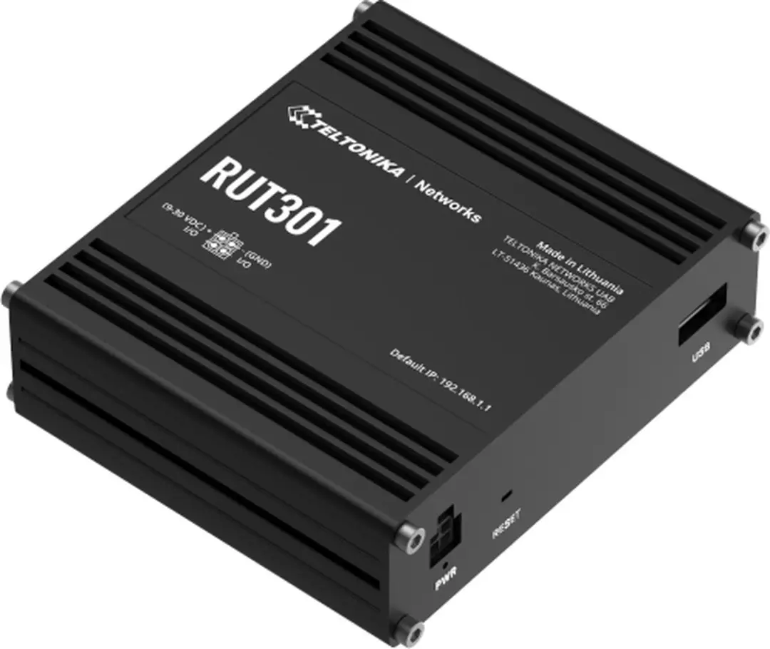 Teltonika RUT301 Industriële Router - 4x LAN, 1x WAN, 1x USB