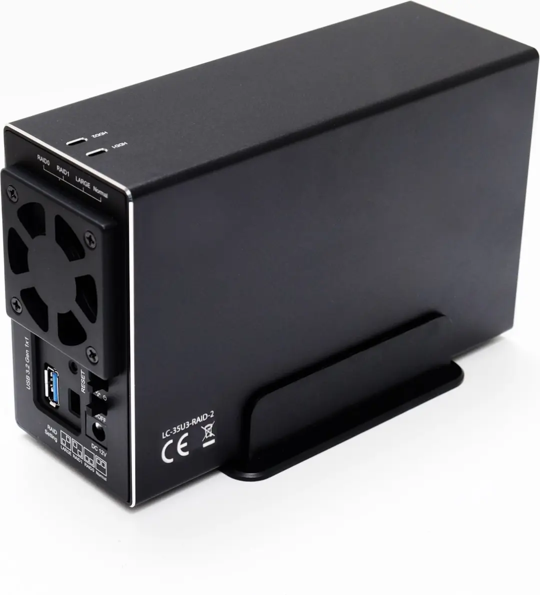 LC Power LC-35U3-RAID-2 Externe Behuizing 2x 3.5" RAID - Zwart