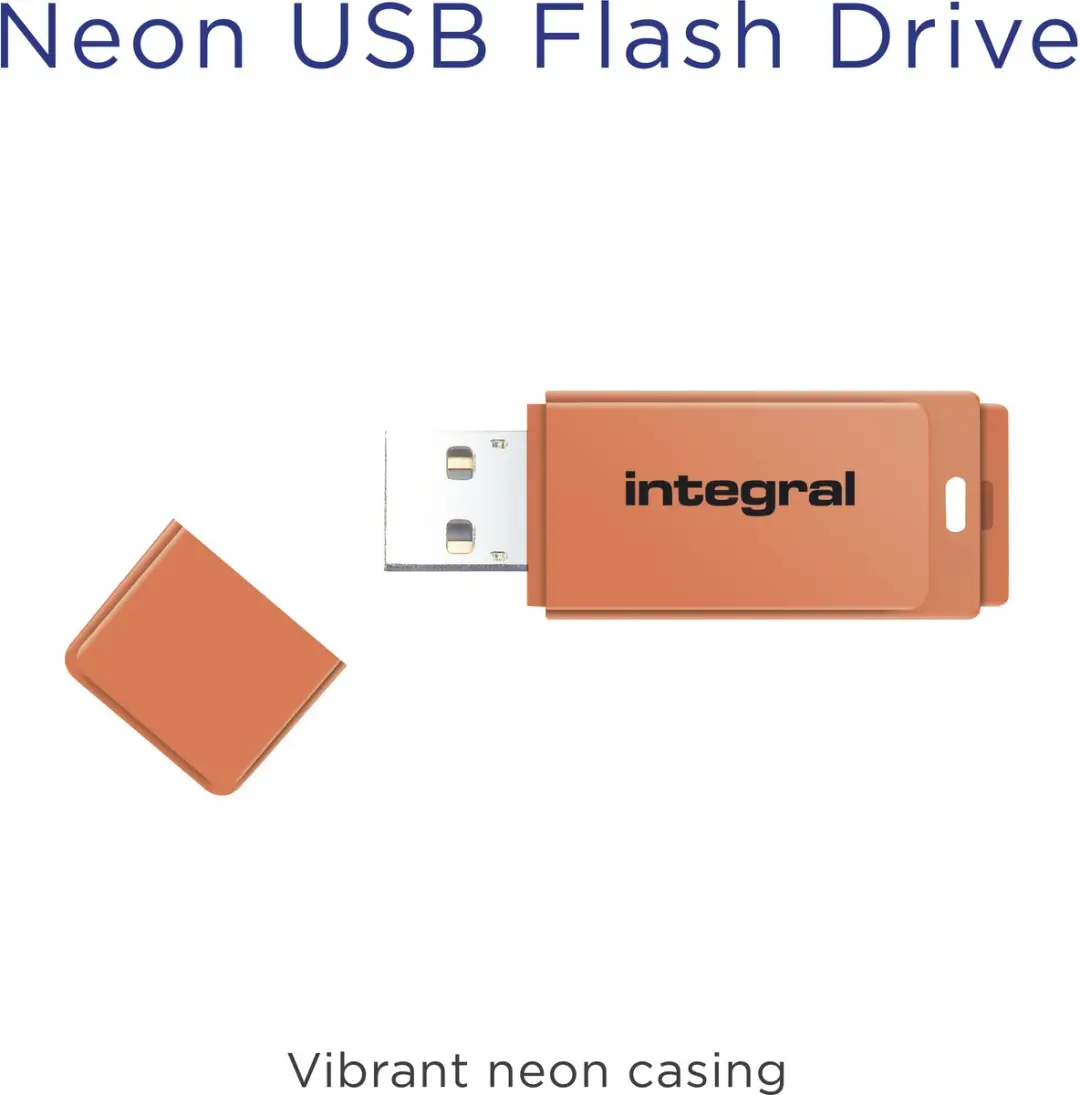 Integral INFD64GBNEONOR USB-stick 64GB - Oranje