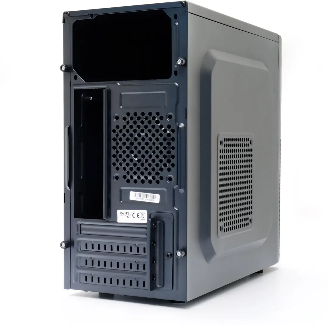 LC Power Micro-ATX Behuizing - 2x 2.5" + 1x 3.5" - USB-C/3.0/2.0 - Zwart