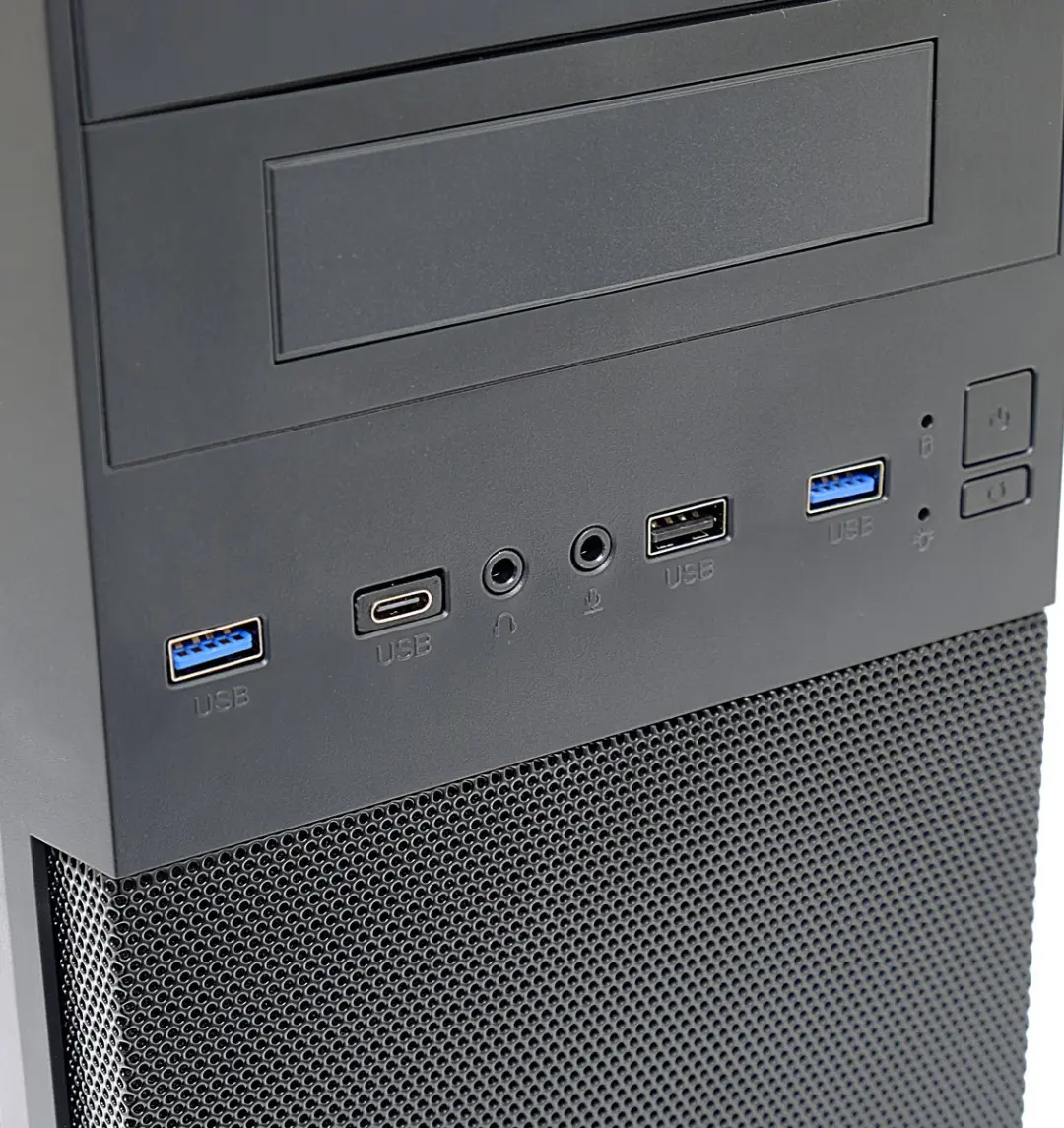 LC Power Micro-ATX Behuizing - 2x 2.5" + 1x 3.5" - USB-C/3.0/2.0 - Zwart