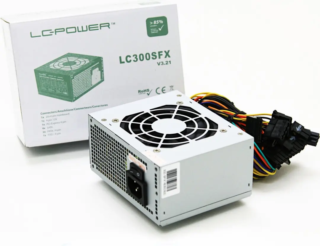 LC Power 300SFX V3.21 PC Voeding 300W - Grijs