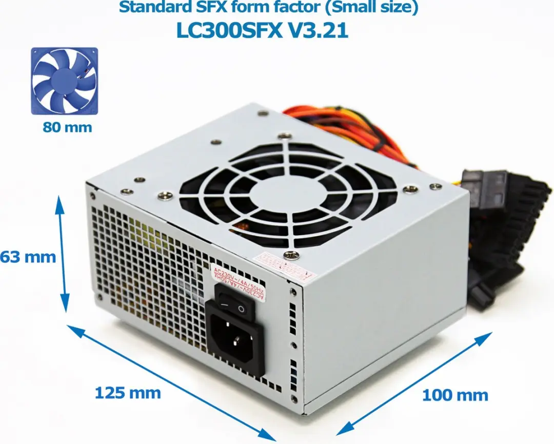 LC Power 300SFX V3.21 PC Voeding 300W