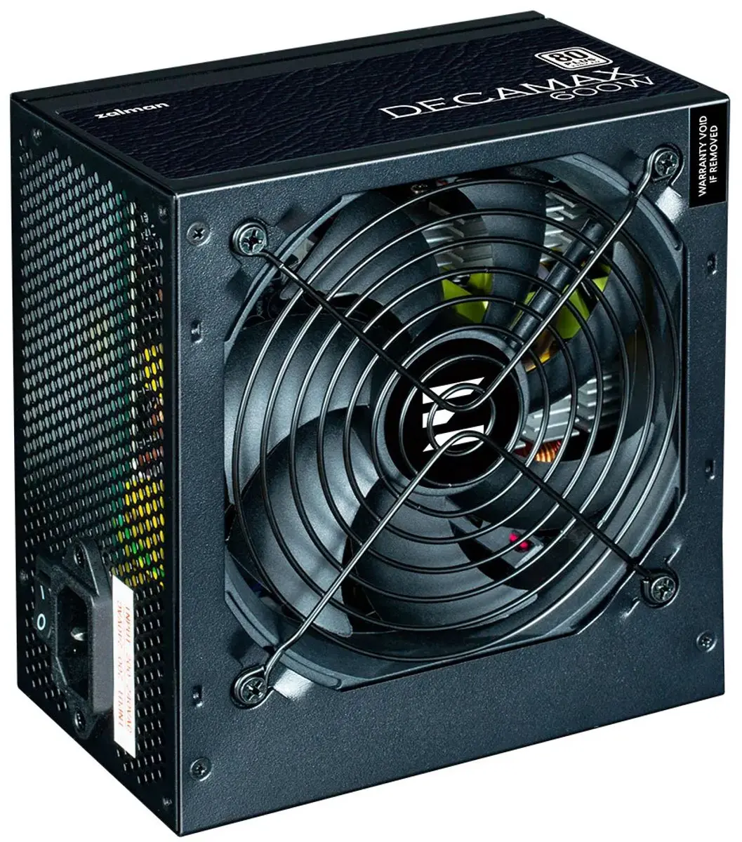 Zalman DecaMax 600W PC-voeding - 600W - Zwart
