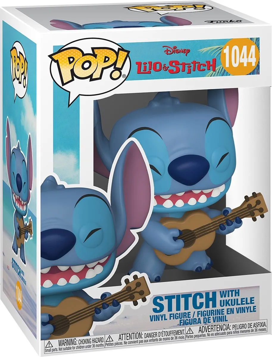 Funko Pop! Disney Stitch met Ukelele - Lilo & Stitch Figuur 9cm #1044