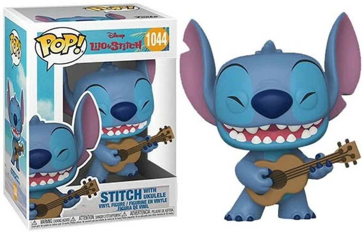 Funko Pop! Disney Stitch met Ukelele - Lilo & Stitch Figuur 9cm #1044 - afbeelding 6 van 6