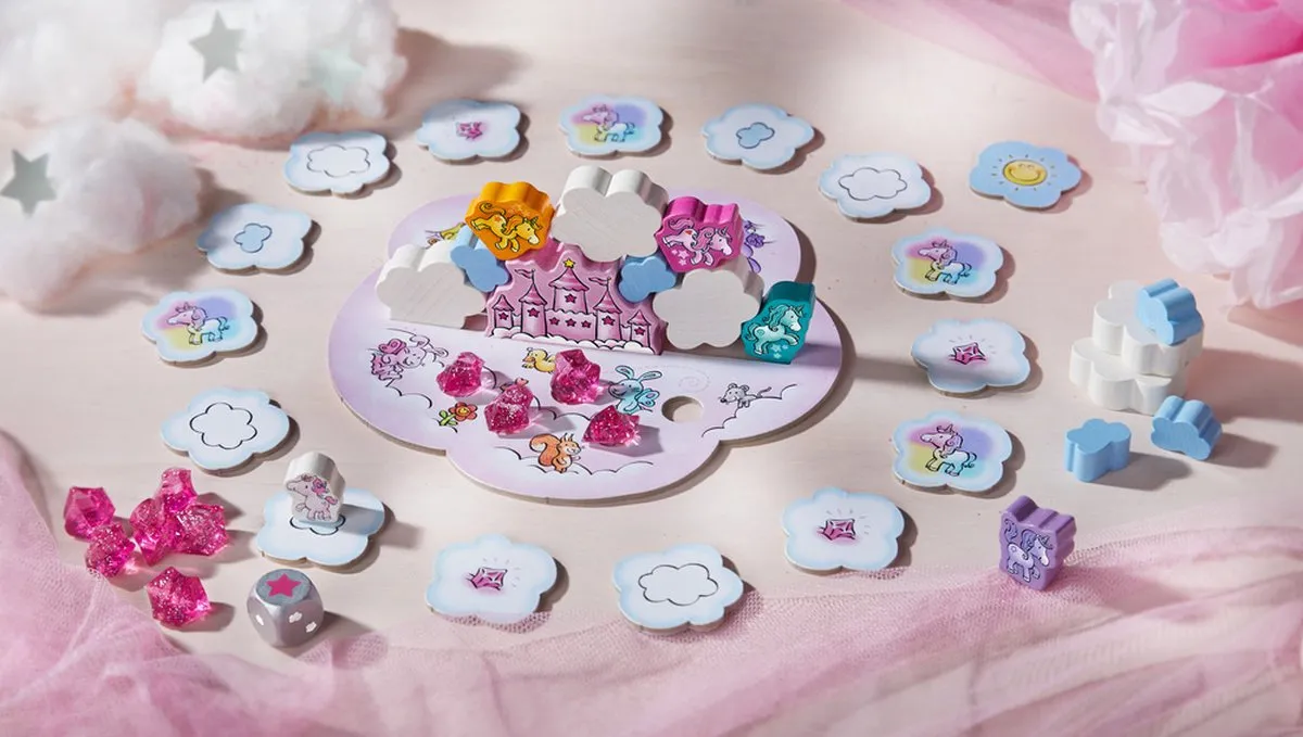 Haba Stapelspel Eenhoorn Flonkerglans Stapelwolken 401016