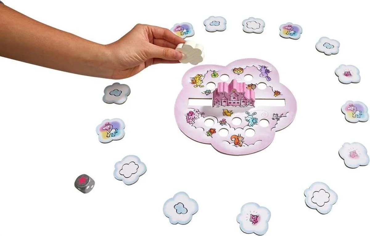 Haba Stapelspel Eenhoorn Flonkerglans Stapelwolken 401016