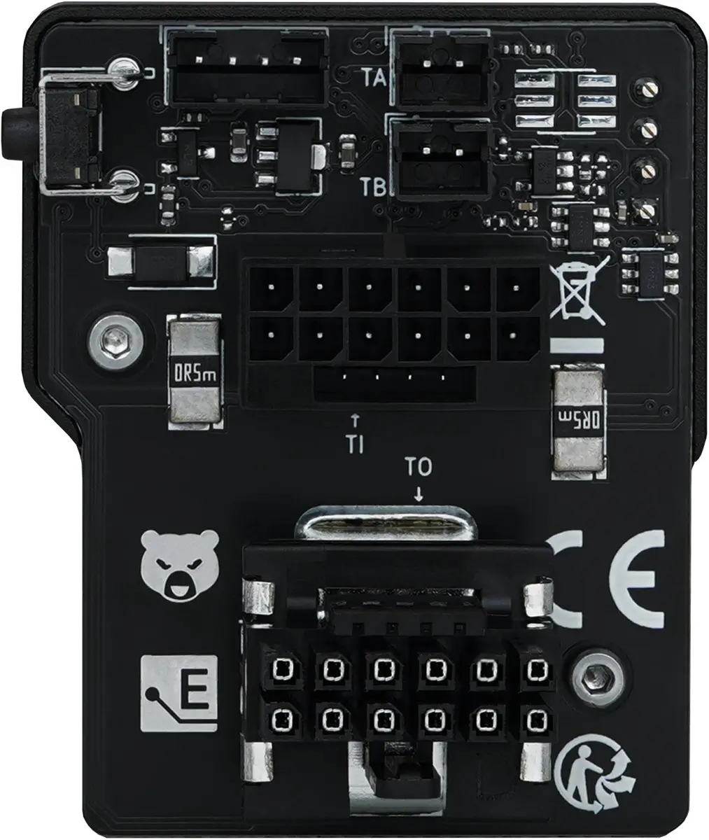 Thermal Grizzly WireView GPU Pro TG-WV-90-P-H1N Adapter 12VHPWR 90° - OLED - Zwart