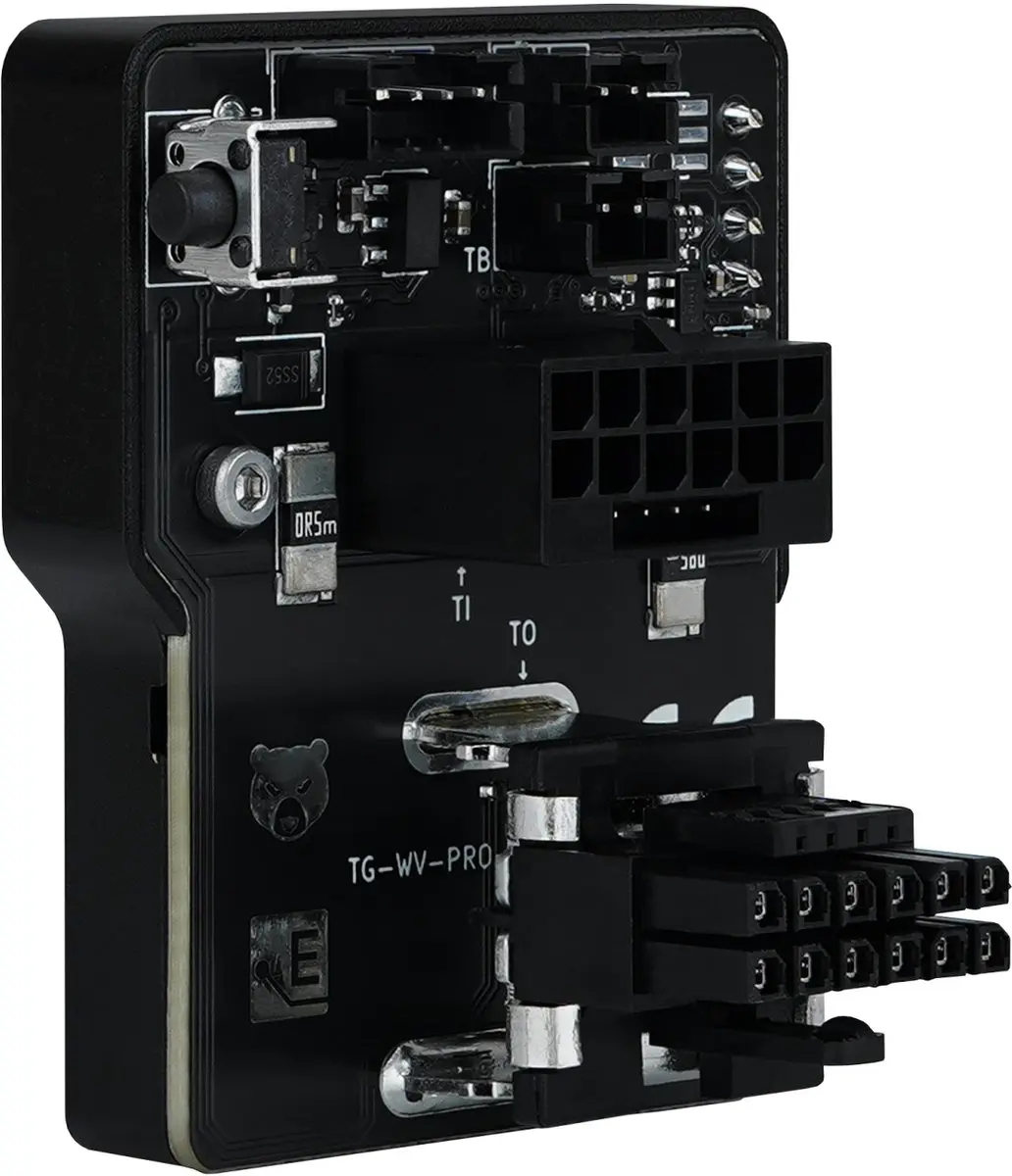 Thermal Grizzly WireView GPU Pro TG-WV-90-P-H1N Adapter 12VHPWR 90° - OLED - Zwart