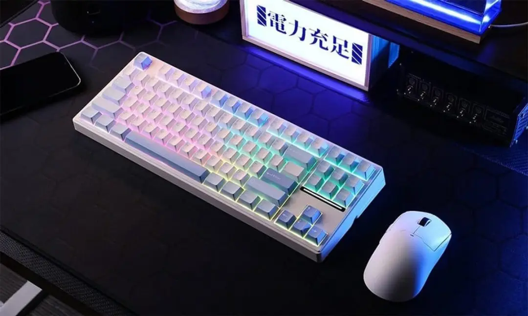 MCHOSE K87 Blauw Mechanisch Gaming Toetsenbord - 80% TKL
