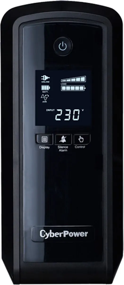 CyberPower CP900EPFCLCD UPS - 0,9 kVA 540W - Zwart