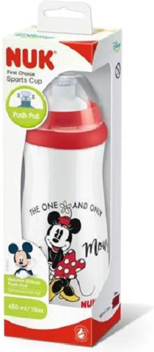 NUK Sports Cup Disney Mickey 450ml - Rood