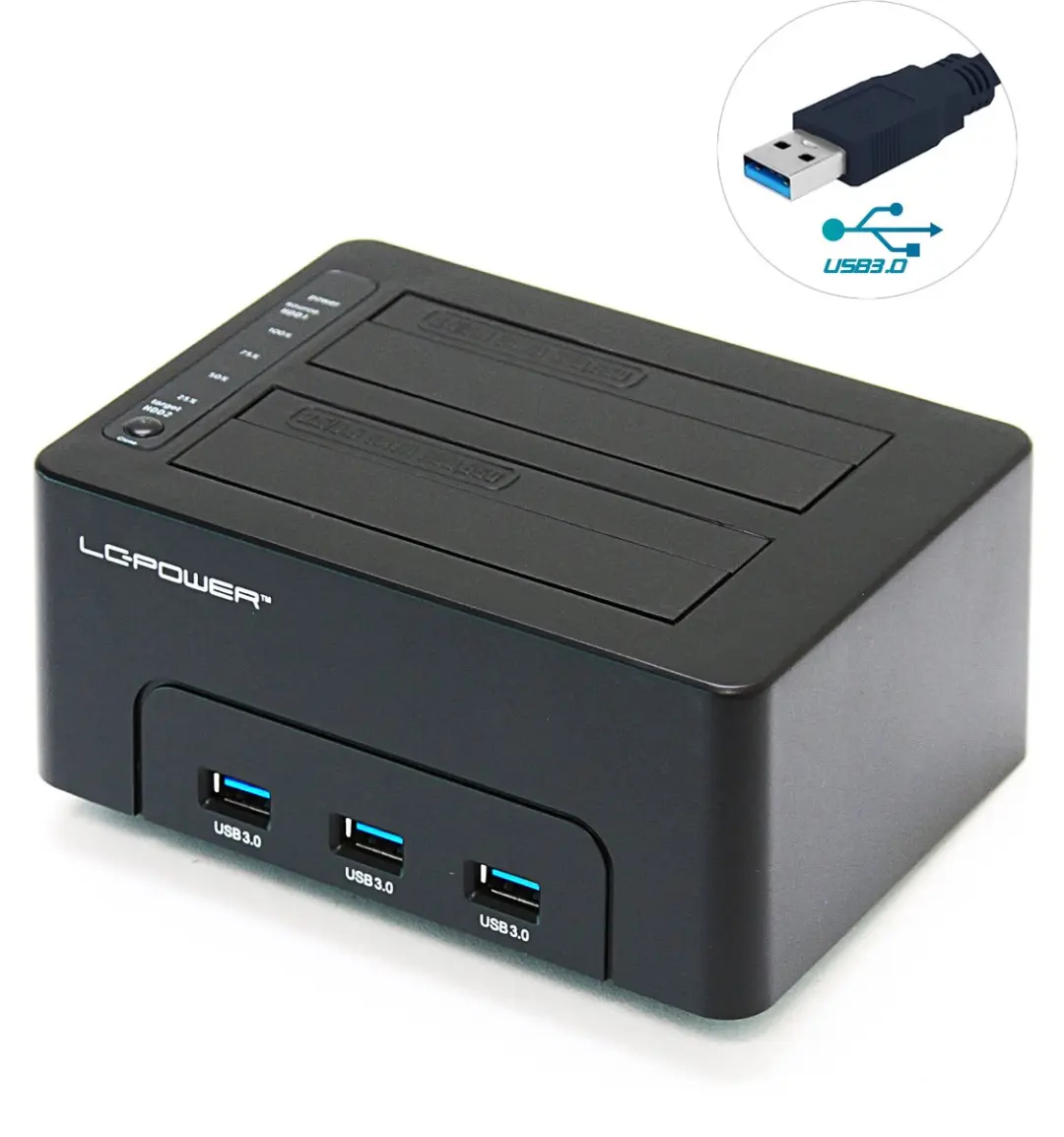 LC Power LC-DOCK-U3-HUB USB 3.0 Docking Station