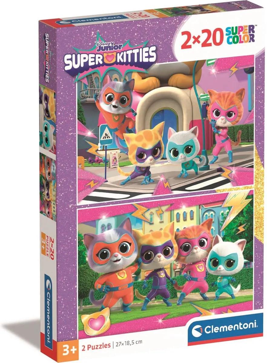 Clementoni Super Kitties Disney Puzzel 40 Stuks