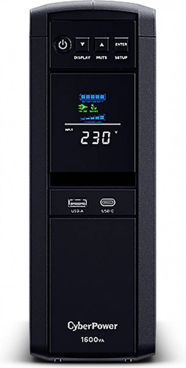 CyberPower CP1600EPFCLCD UPS - 1000W 6 Stopcontacten - Zwart