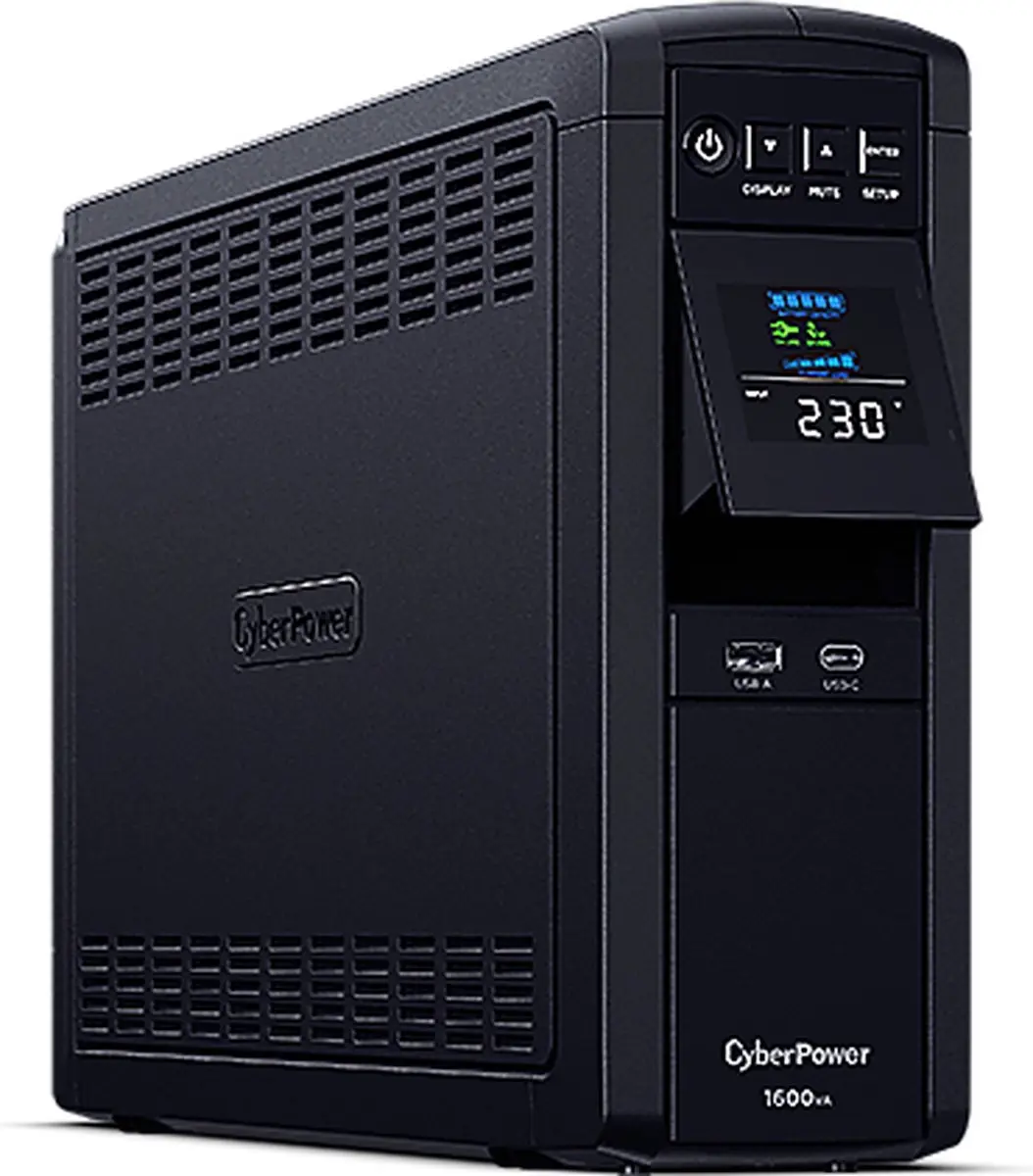 CyberPower CP1600EPFCLCD UPS - 1000W 6 Stopcontacten - Zwart