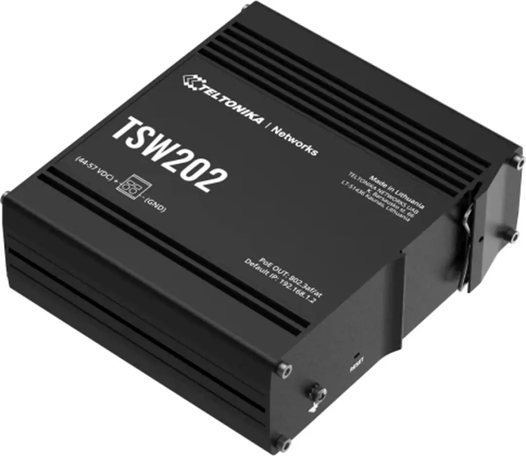 Teltonika TSW202 Managed Switch 8x PoE - 20 Gbps - Blauw