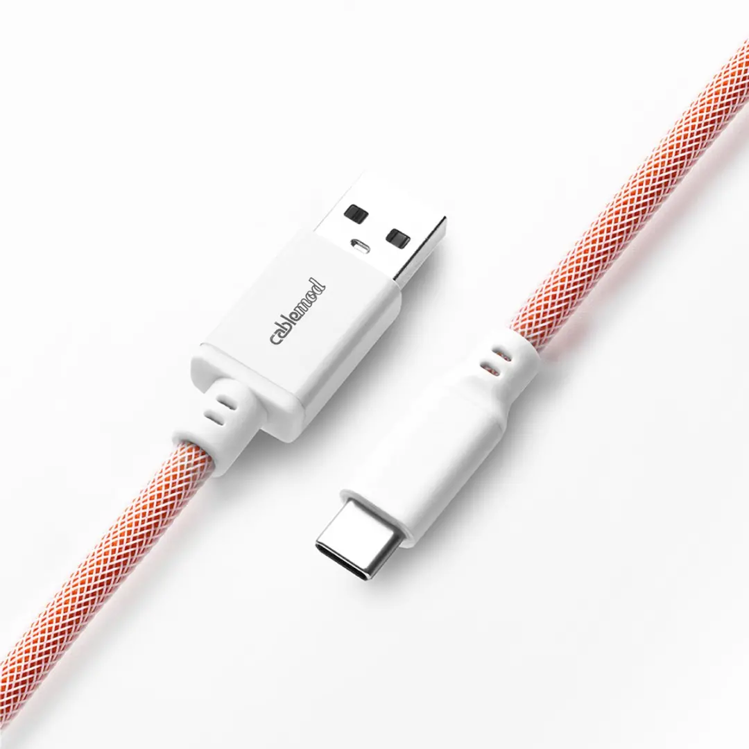 Cablemod CM-CKCA-CW-OW150OW-R USB-kabel 1,5m - USB-A naar USB-C - Oranje