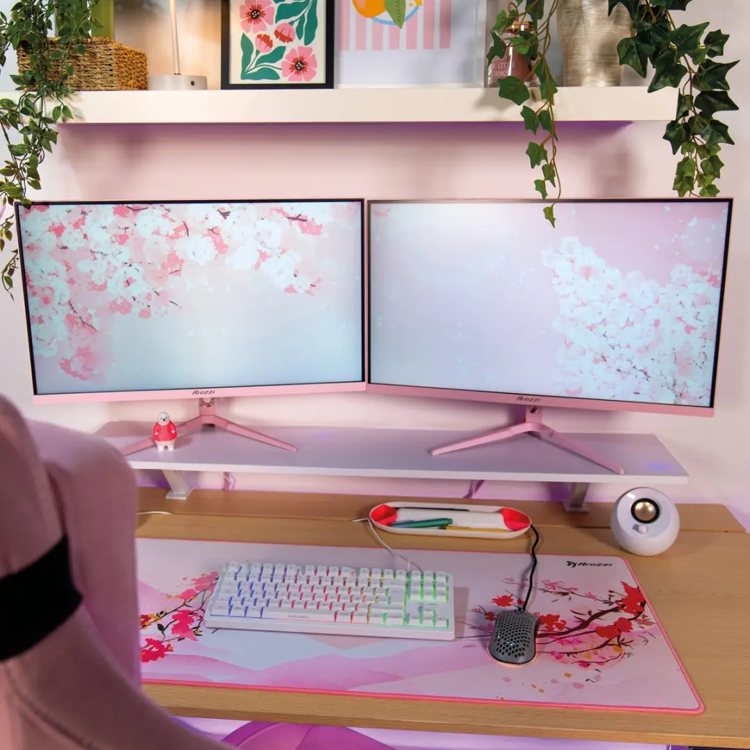 Arozzi Nova 27" Gaming Monitor - QHD IPS 260Hz Roze