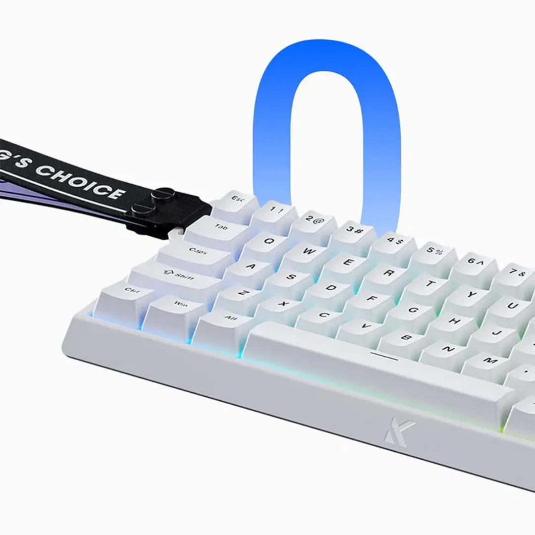 MCHOSE Ace 68 Gamingtoetsenbord - Wit - Hall Effect - 65% Layout